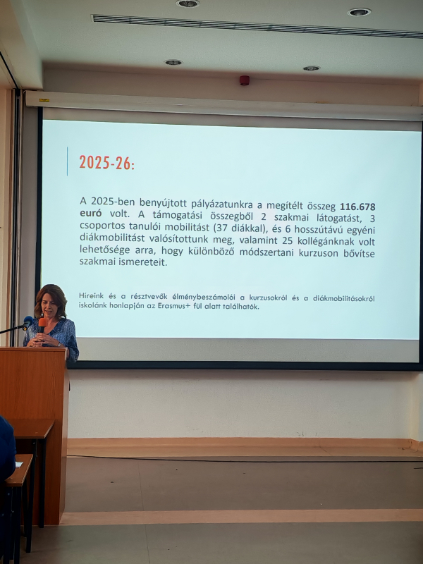 Erasmus disszeminációs hét az EKKE Gyakorlóban