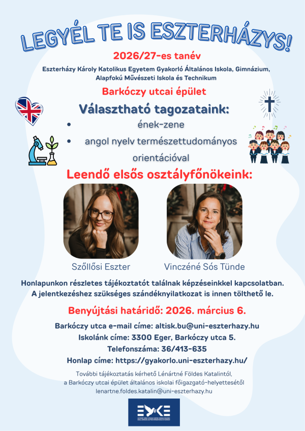 Elsős beiskolázási tájékoztató