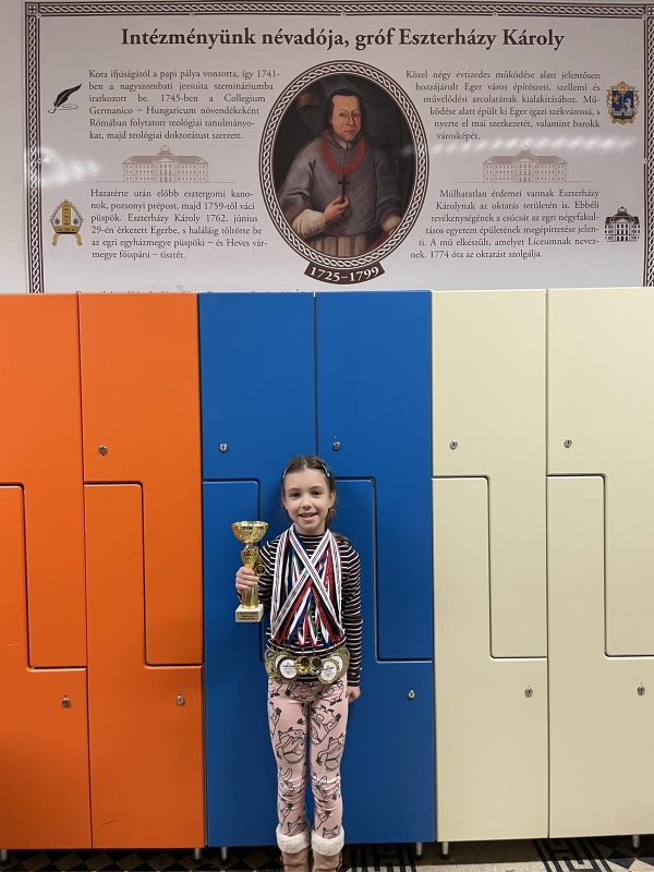 Jágerszky Aisa a Mátra kupán a Stop semi contact kategóriában megőrizte 1. helyét