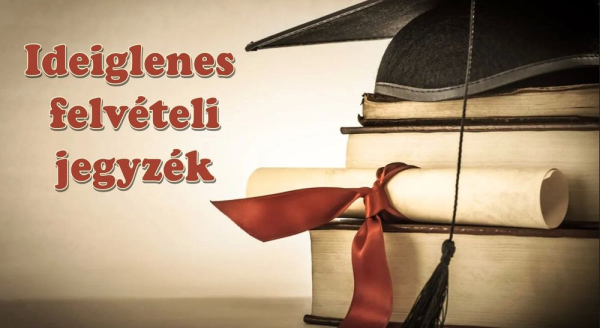 Ideiglenes felvételi jegyzék