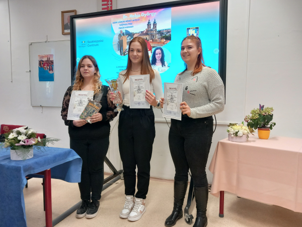 Eger Városi Német Nyelvi Szépkiejtési versenyeredmény