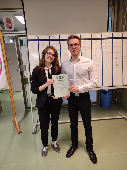 Honismeretből országos I. helyen végzett az iskolánkat képviselő páros Budapesten