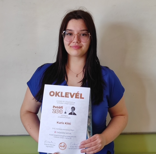  Petőfi 200 – projektverseny a költő születésének 200. évfordulója alkalmából