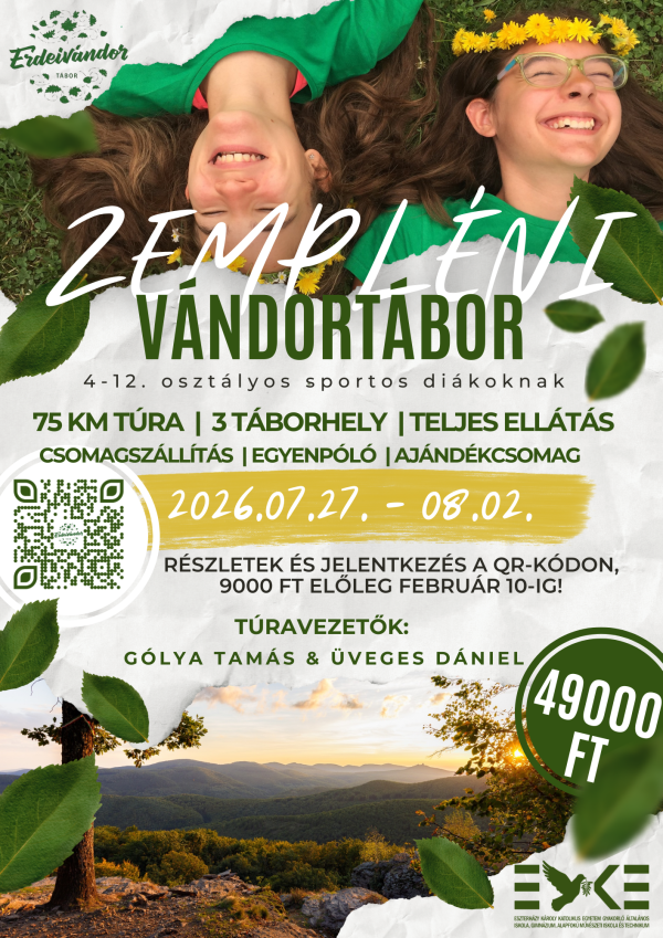 Erdei vándortábor- 2026- részletek, jelentkezés