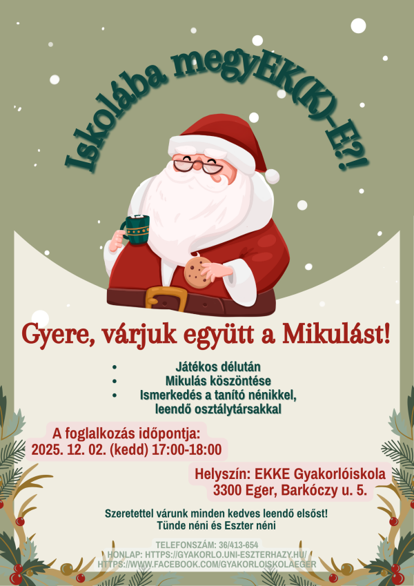 Gyere, várjuk együtt a Mikulást!